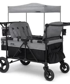 Jeep Wrangler Deluxe 4 Seater Stroller Wagon by Delta Children